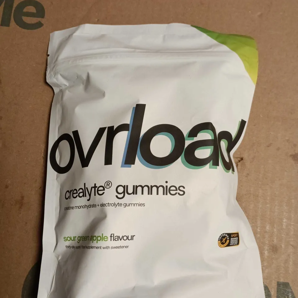 OVRLOAD CREALYTE GUMMIES - SOUR GREEN APPLE FLAVOUR 