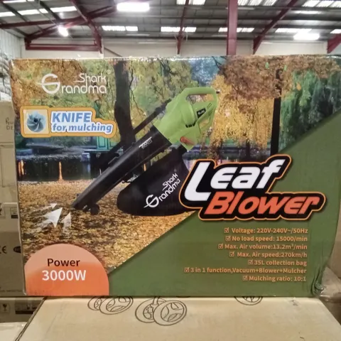 BOXED GRANDMA SHARK 3000W LEAF BLOWER