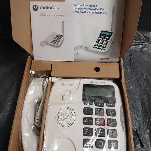 MOTOROLA FW500 EMERGENCY BACK-UP LINE TELEPHONE – BOXED