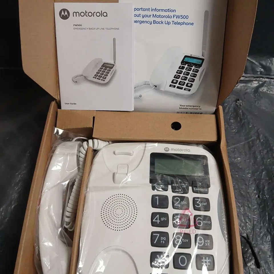 MOTOROLA FW500 EMERGENCY BACK-UP LINE TELEPHONE – BOXED