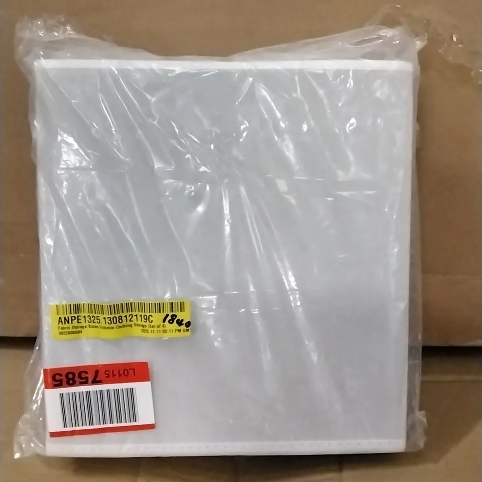 BAGGED FABRIC STORE BOXES FOLDABLE CLOTHING STORAGE