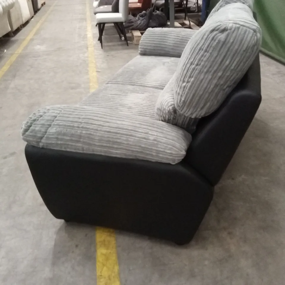 SIENNA FABRIC/FAUX LEATHER HIGH BACK SOFA BED RRP £809