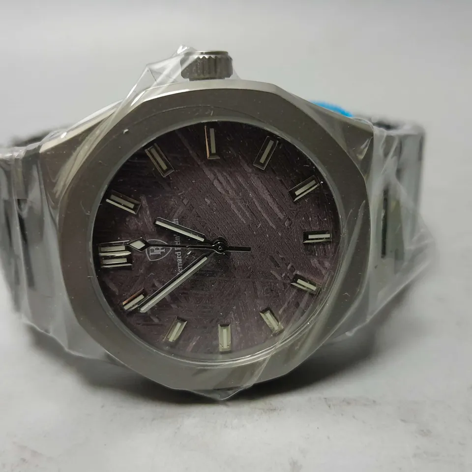 BERNARD REINHART DARK GREY MENS WRISTWATCH