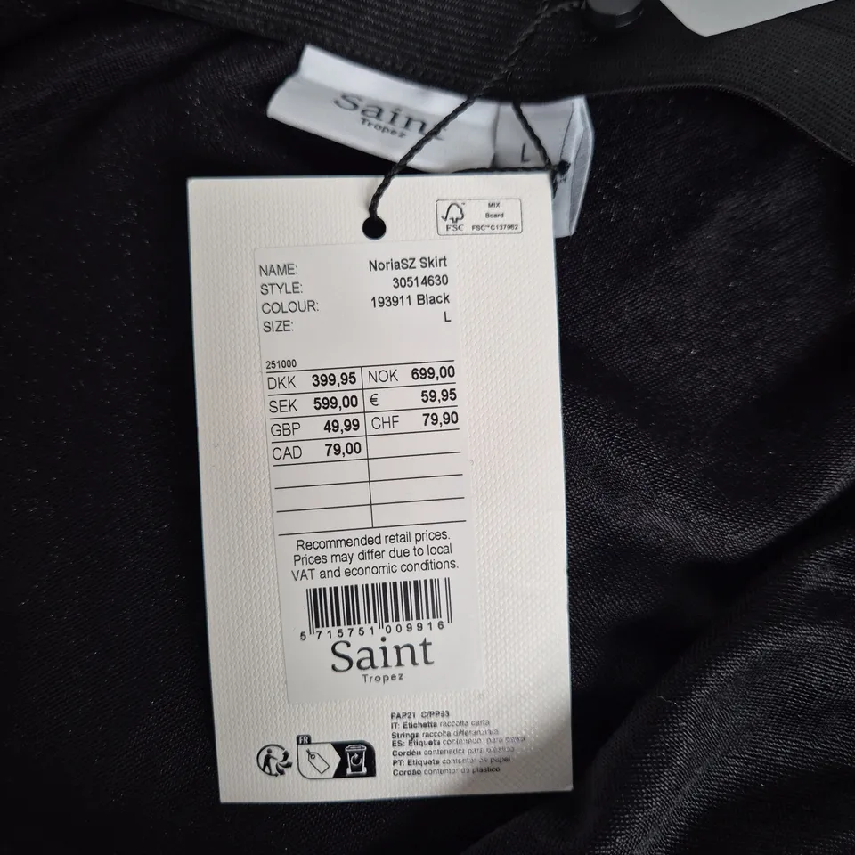 SAINT TROPEZ NORIASZ SKIRT – BLACK, SIZE L