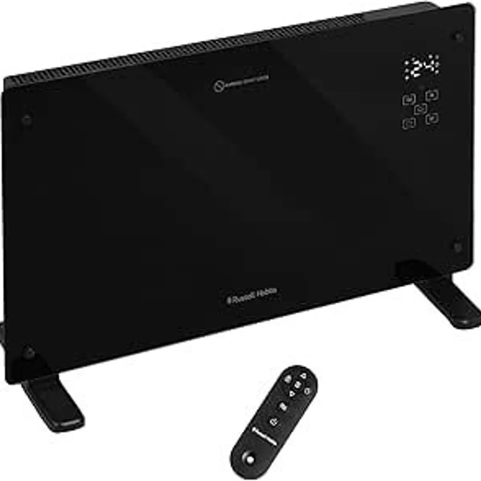 BOXED RUSSELL HOBBS GLASS PANEL ELECTRIC SMART HEATER 