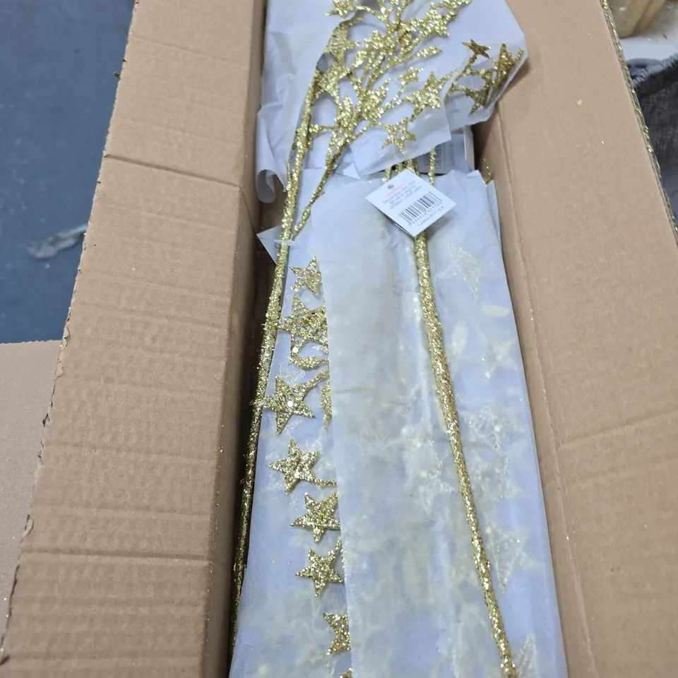 12X GISELA GRAHAM FAUX FLOWER GOLDEN STARS