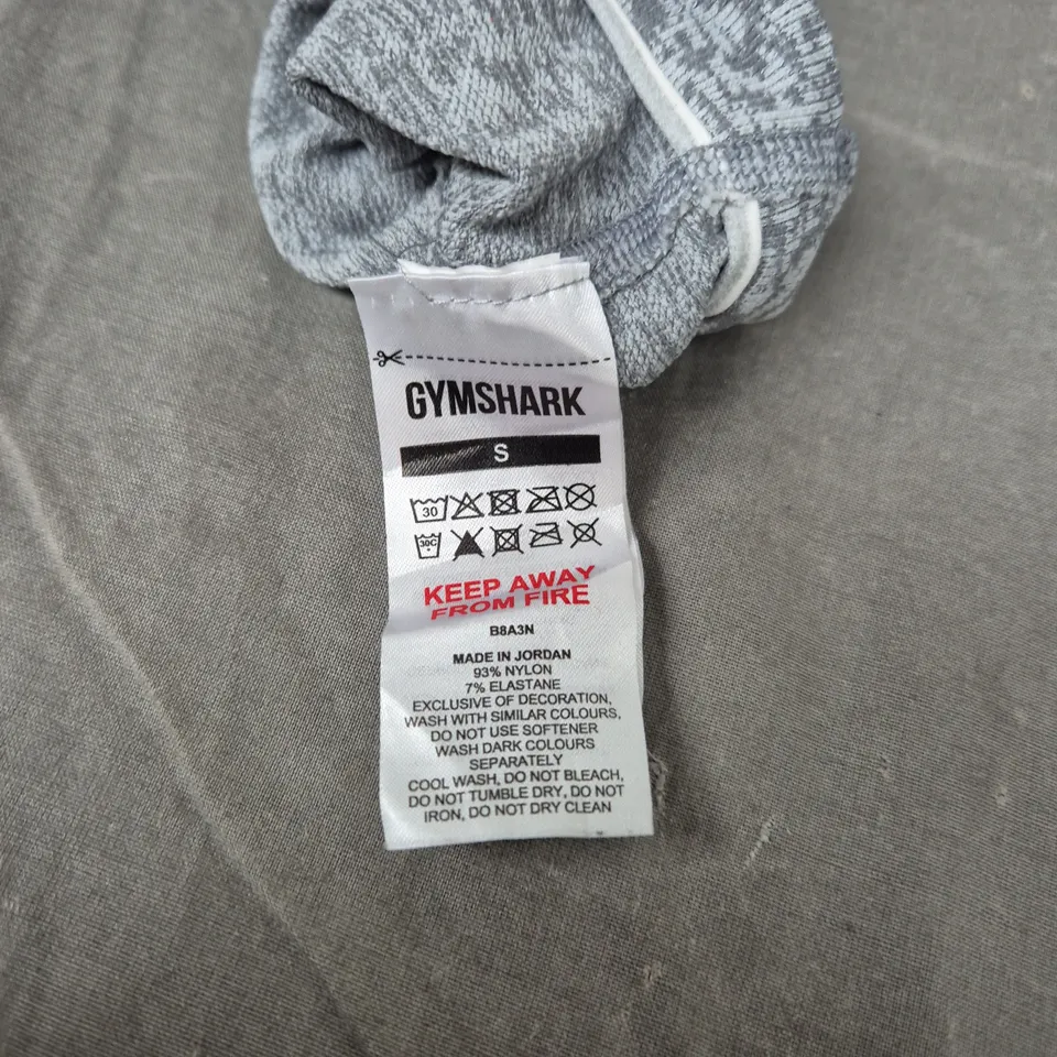 GYMSHARK WOMEN'S LEGGINGS – GREY MARL PATTERN – SIZE S