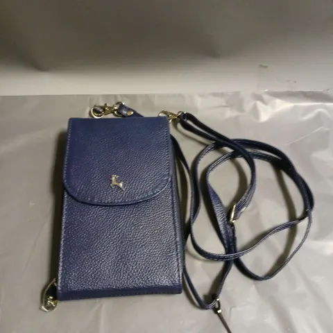 ASHWOOD GENUINE LEATHER SMALL SATCHEL BLUE