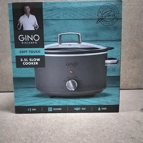 GINO D'ACAMPO SOFT TOUCH 3.5L SLOW COOKER