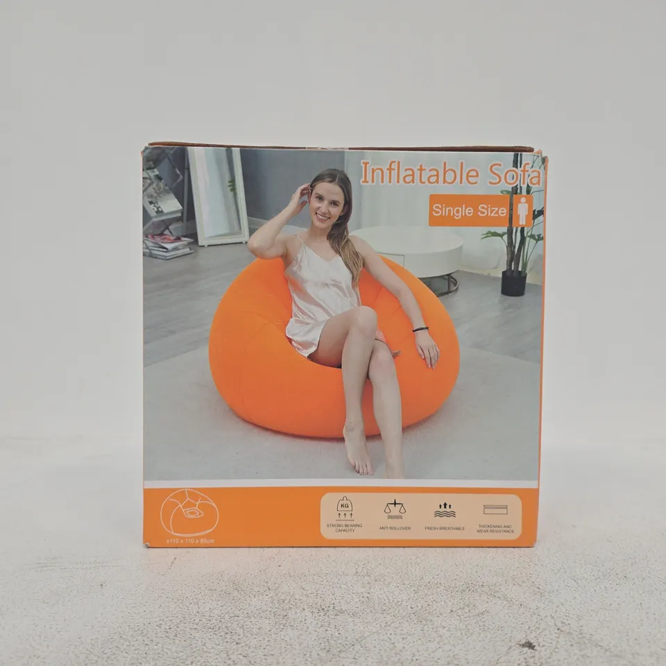 BOX OF APPROXIMATELY 10 ASSORTED HOUSEHOLD ITEMS TO INCLUDE INFLATABLE SOFA, ETC