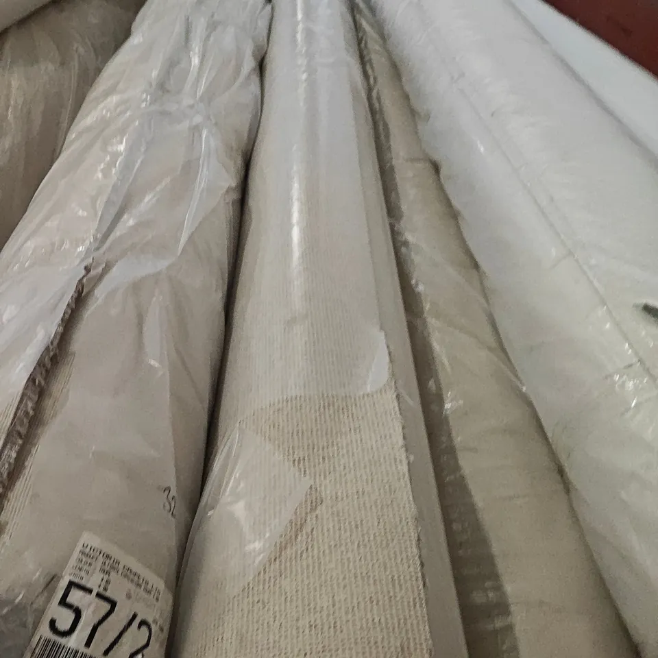 QUALITY BAGGED AND ROLLED NATURAL ORIGINS HERRINGBONE AUTUMN WARMTH - APPROXIMATELY LENGTH 4.9M WIDTH 4M 