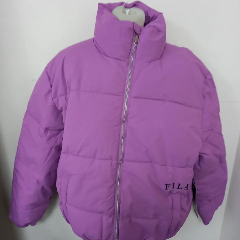 FILA UNISEX SOLID PINK PUFFER JACKET - UK M