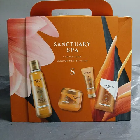 BOXED SANCTUARY SPA SIGNATURE NATURAL OILS SELECTION S