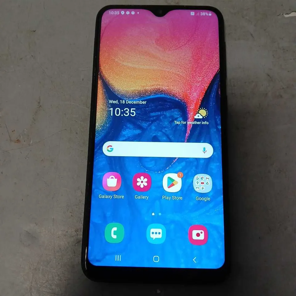 SAMSUNG GALAXY A10 SMARTPHONE IN MIDNIGHT BLACK