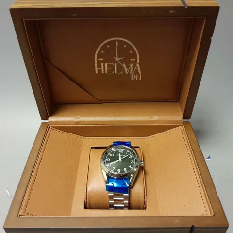 MENS HELMHA DH WATCH β STAINLESS STEEL STRAP β 3ATM WATER RESISTANT