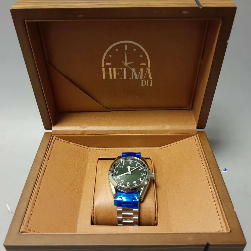 MENS HELMHA DH WATCH –  STAINLESS STEEL STRAP – 3ATM WATER RESISTANT
