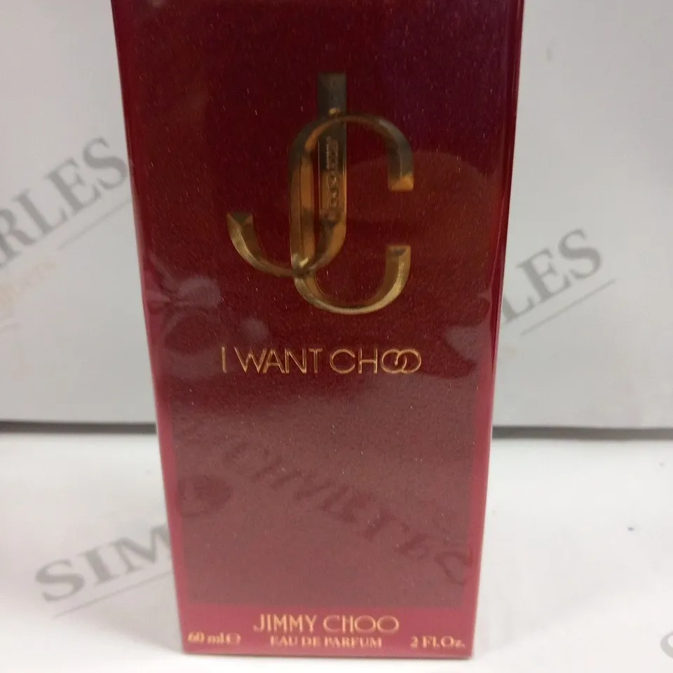BOXED AND SEALED JIMMY CHOO I WANT CHOO EAU DE PARFUM 60ML
