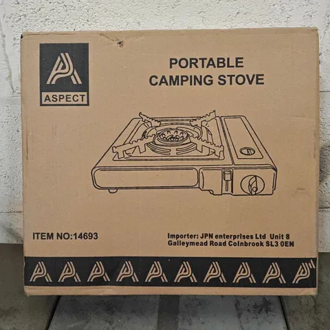 BOXED ASPECT PORTABLE CAMPING STOVE