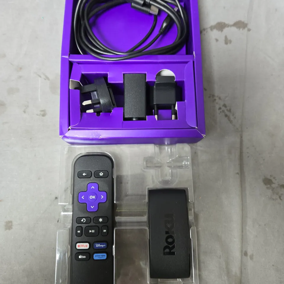 ROKU STREAMING DEVICE WITH VOICE REMOTE – BOXED