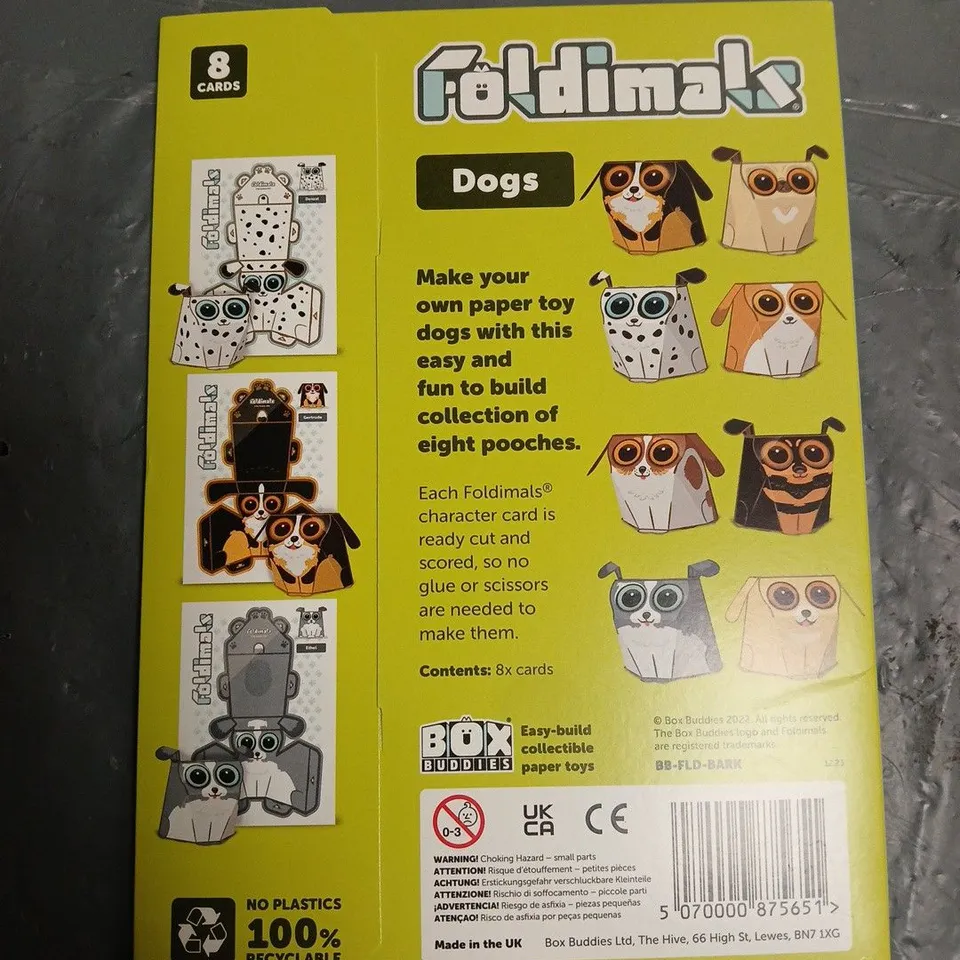 LOT OF 4 BOX BUDDIES FOLDIMALS
