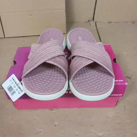 SKECHERS GO WALK SANDALS PINK SIZE 6 