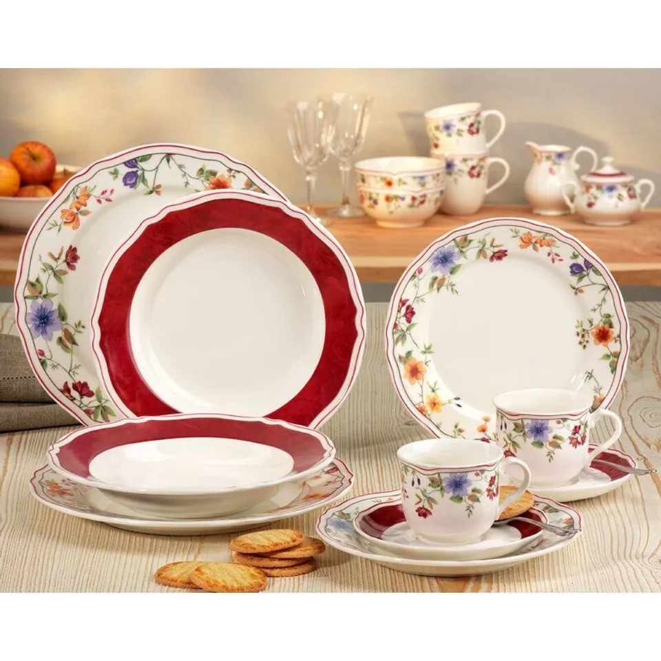 BOXED EMILIO 18 PIECE DINNERWARE SET- SERVICE FOR 6