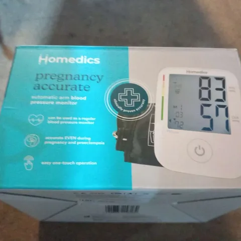 BOXED HOMEDICS PREGNANCY ACCURATE AUTOMATIC ARM BLOOD PRESSURE MONITOR