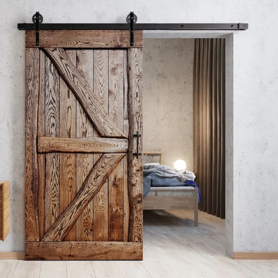 BOXED VIRPI SOLID OAK BARN DOORS (1 BOX)