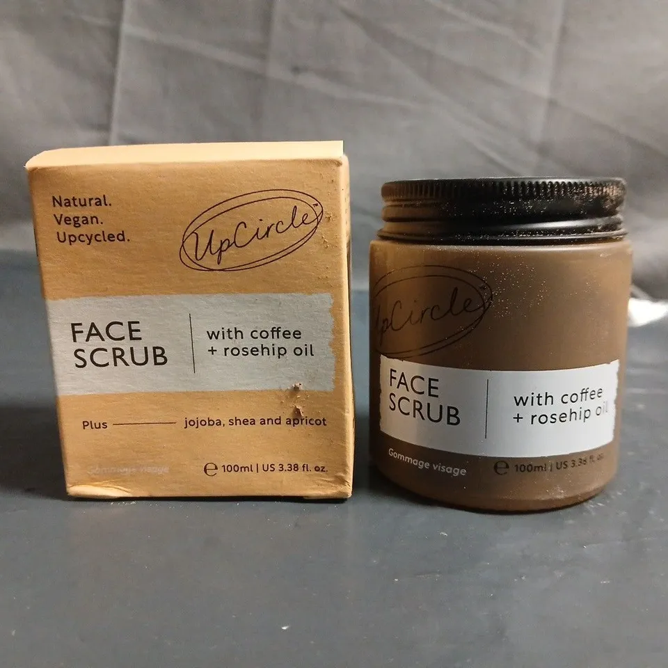 UPCIRCLE FACE SCRUB WITH COFFEE + ROSEHIP OIL – 100 ML