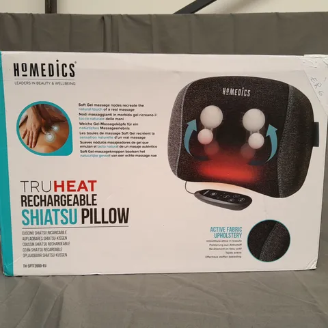 BOXED HOMEDICS TRUHEAT RECHARGEABLE SHIATSU PILLOW