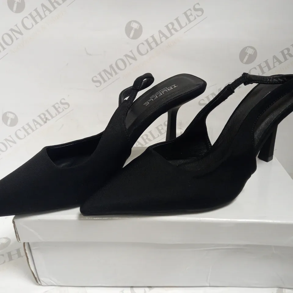 TRUFFLE SLINGBACK MID HEELED COURTS UK SIZE 5