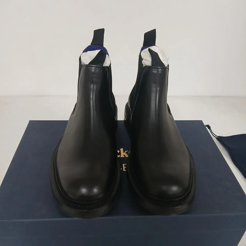 TRICKER'S BURBERRY CHELSEA BOOT – BLACK LEATHER, UK 5