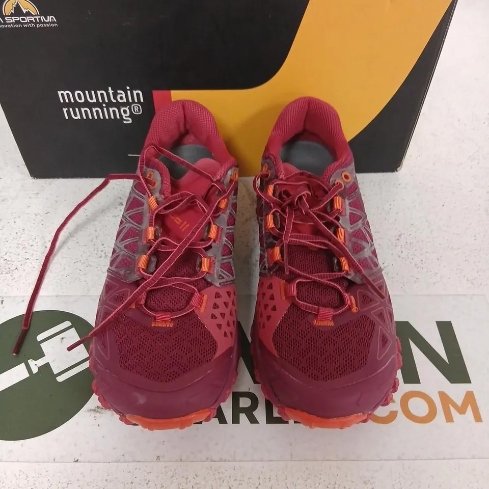 LA SPORTIVA BUSHIDO II W'S BEET/GARNET TRAIL RUNNING SHOES – UK 4 (EU 37)