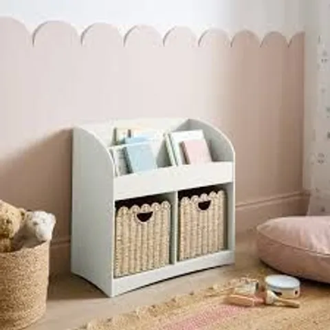 BOXED KIDS HAILEE LOW BOOKCASE - OFF-WHITE (1 BOX)