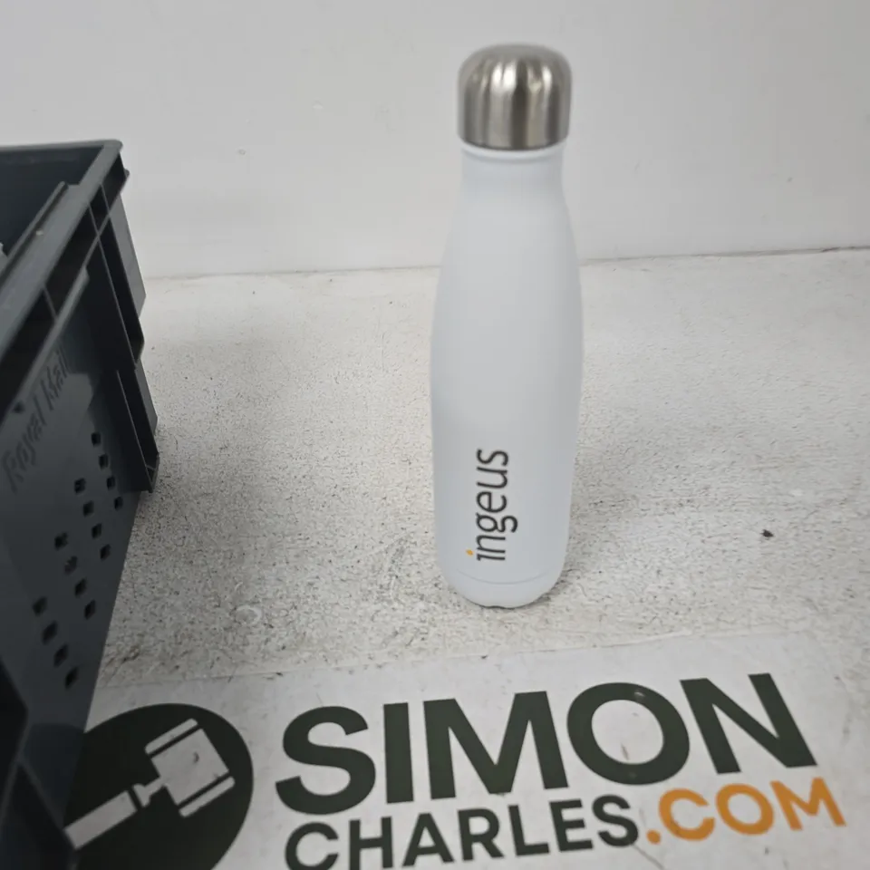 TOTE OF APPROXIMATELY 10 ASSORTED ITEMS TO INCLUDE: INGEUS BOTTLE 