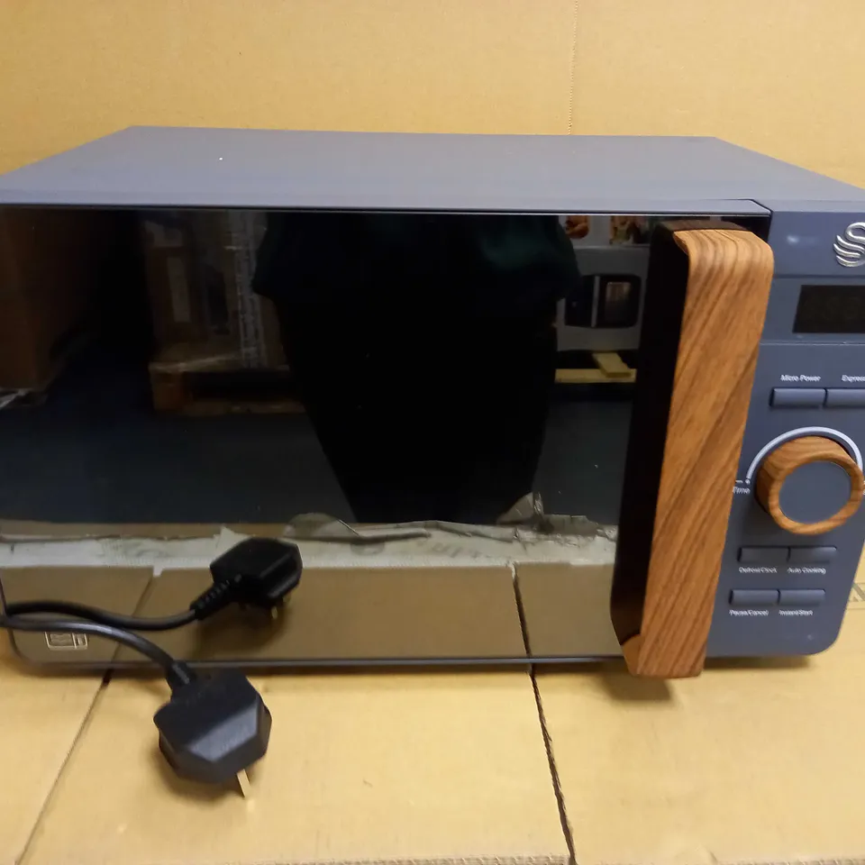 SWAN NORDIC DIGITAL MICROWAVE, 800W, SLATE GREY