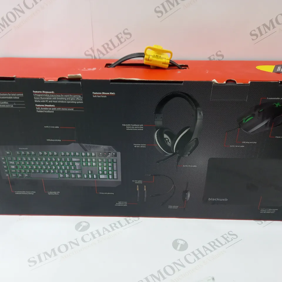 BRAND NEW BOXED BLACKWEB 4-IN-1 GAMING KIT