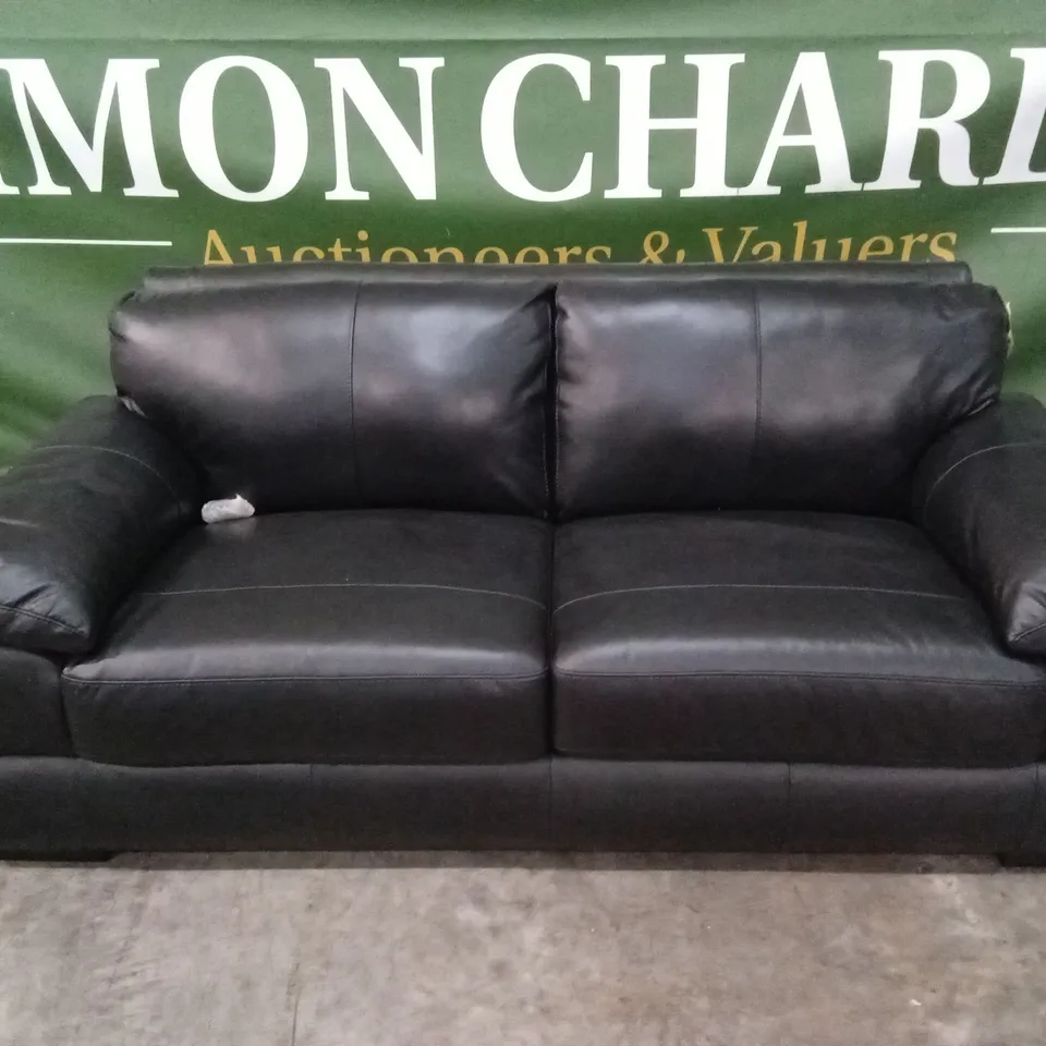 MARLOW 3 SEATER LEATHER SOFA RRP £1399