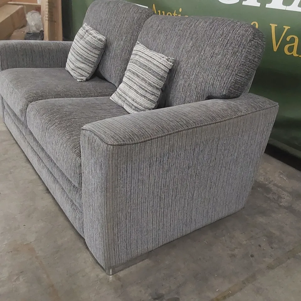 QUALITY DESIGNER MINC FABRIC UPHOLSTERED 3 SEATER SOFA