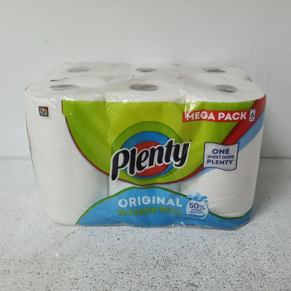 PLENTY MEGA PACK KITCHEN ROLL 6 PACK