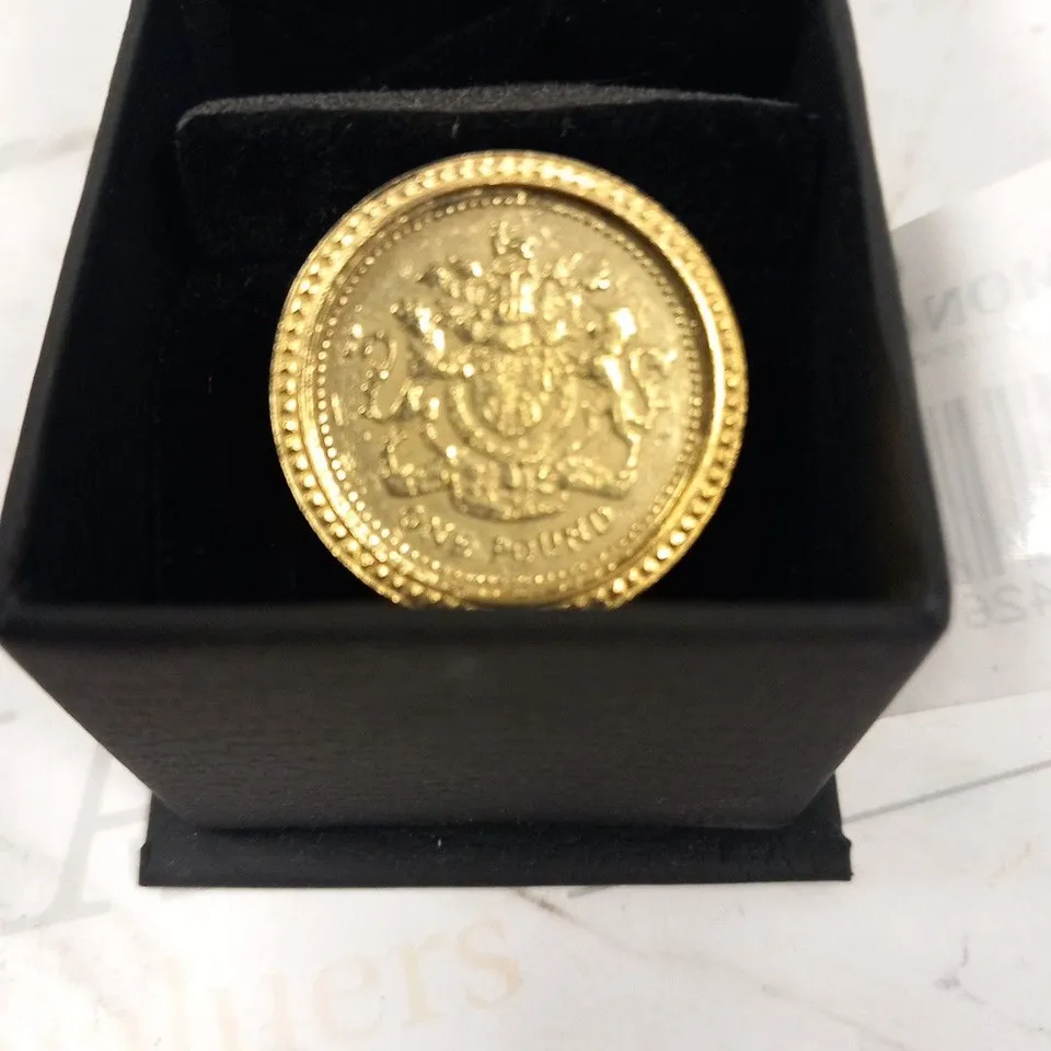 BOXED ONE POUND RING