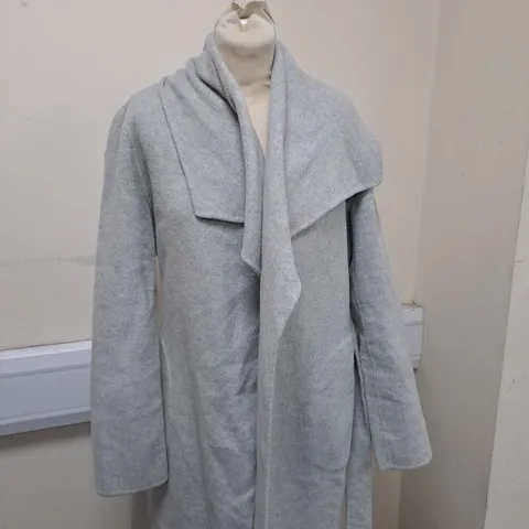 BETTY BARDAY LIGHT GREY LONG WINTER COAT 