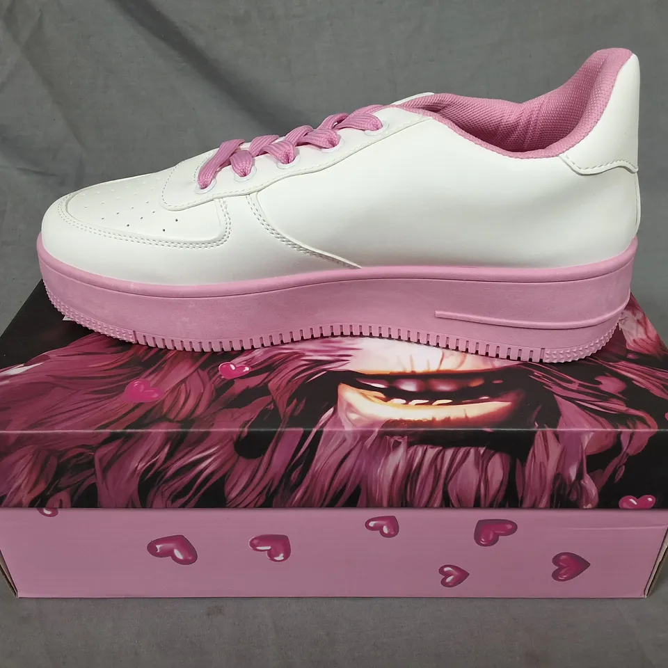 BOXED KOI MORNING SAKURA PLATFORM TRAINERS - UK 7