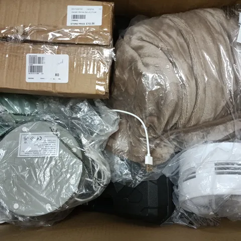APPROXIMATELY 10 ASSORTED ITEMS TO INCLUDE PRESSURE WASHER, HEATED THROW, FAN, ETC - COLLECTION ONLY