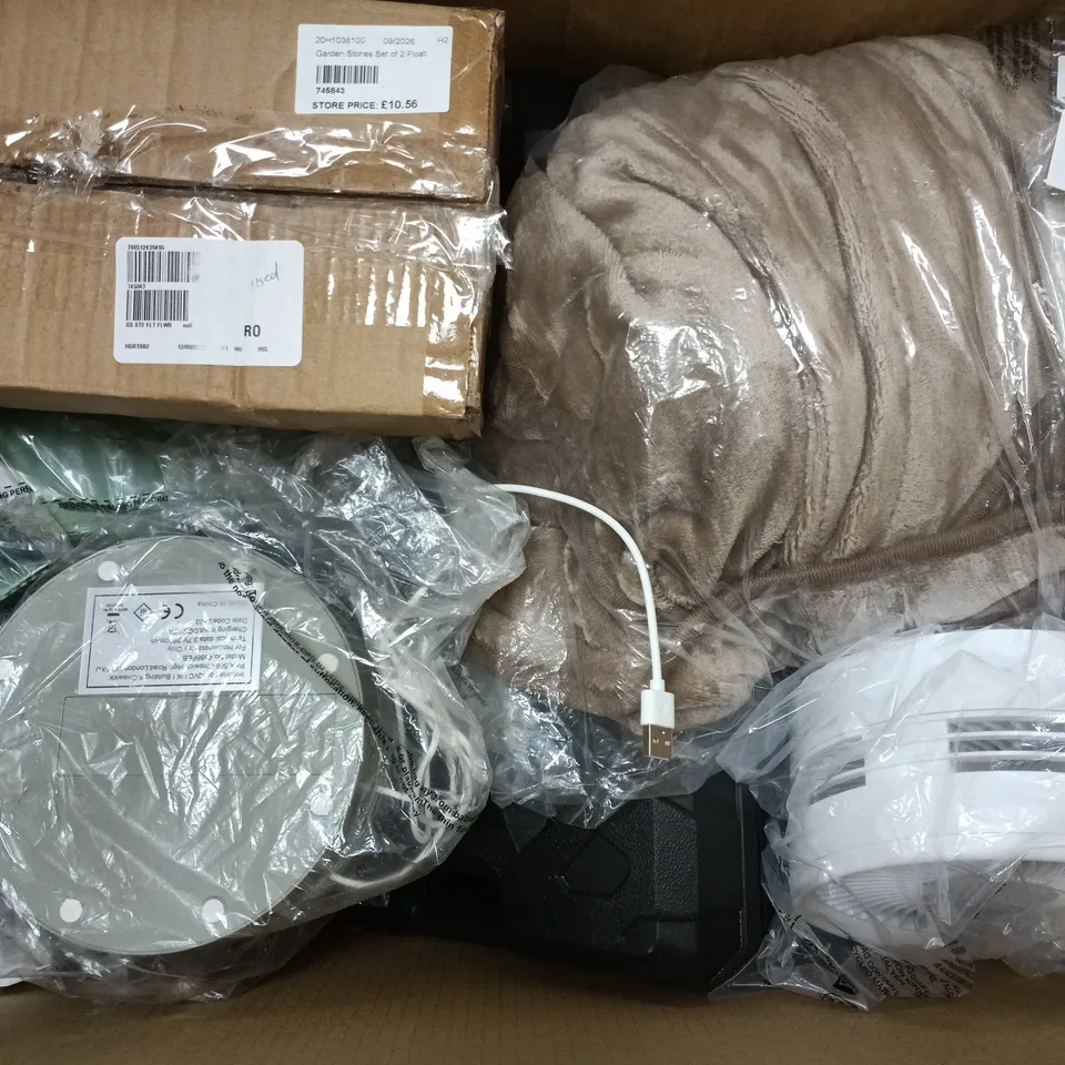 APPROXIMATELY 10 ASSORTED ITEMS TO INCLUDE PRESSURE WASHER, HEATED THROW, FAN, ETC - COLLECTION ONLY