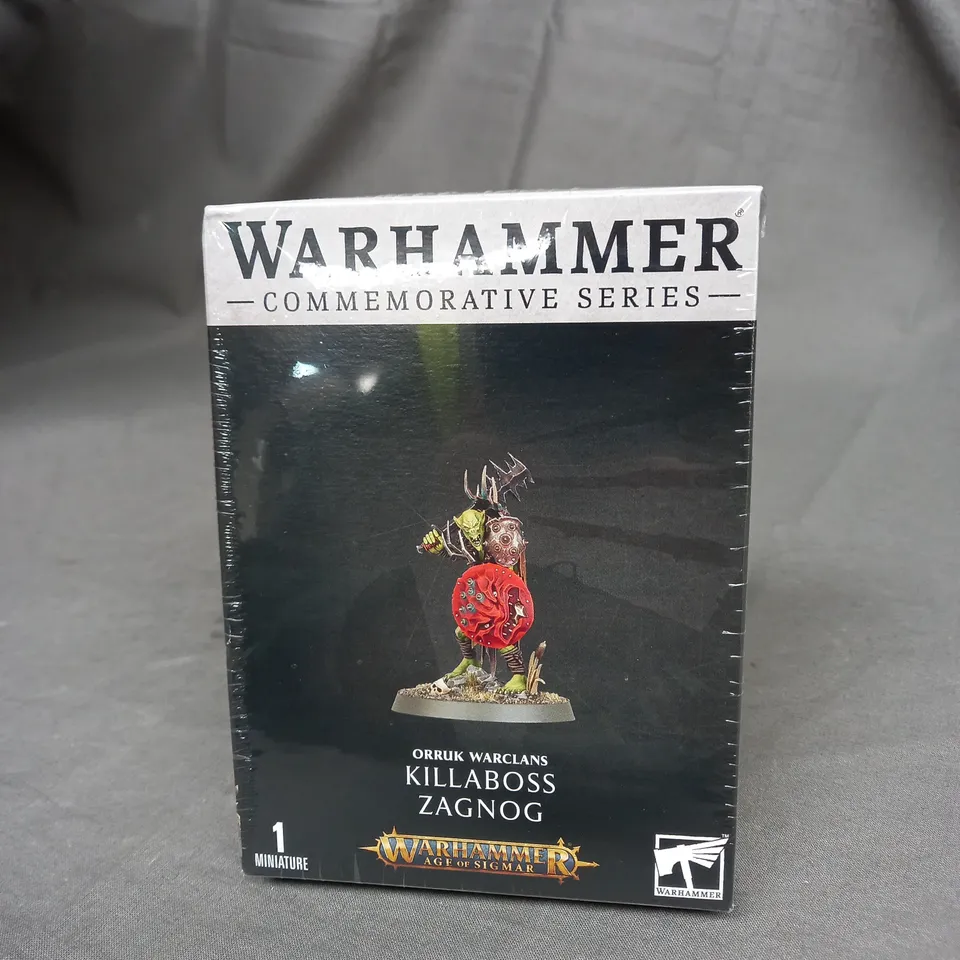 BOXED AND SEALED WARHAMMER COMMEMORATIVE SERIES - ORRUK WARCLANS - KILLABOSS ZAGNOG