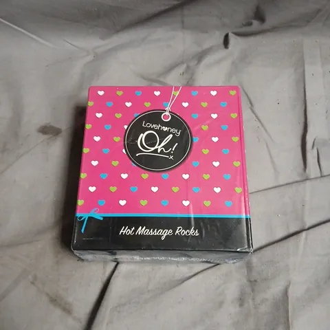 LOVEHONEY OH! HOT MASSAGE ROCKS – PINK HEART BOX