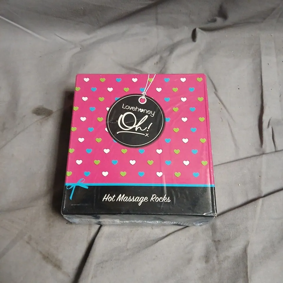 LOVEHONEY OH! HOT MASSAGE ROCKS – PINK HEART BOX