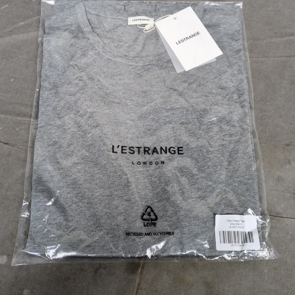 BAGGED LESTRANGE NEW CLASSIC TEE IN GREY MARL - SMALL