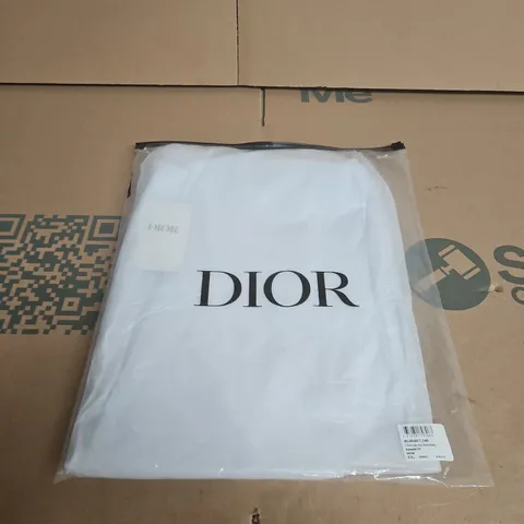 DIOR EMBROIDERED T-SHIRT – WHITE, RELAXED FIT, XXL